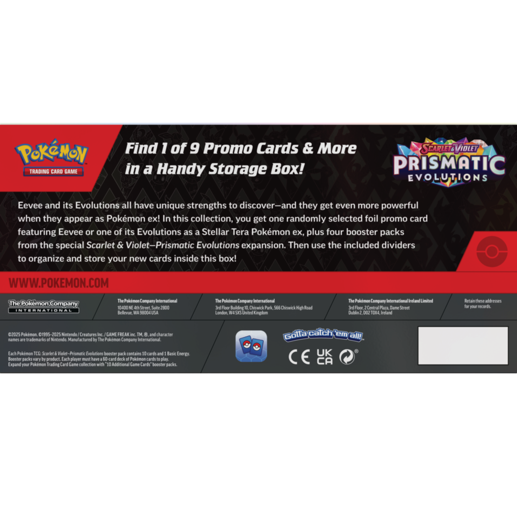 Pokemon TCG Scarlet & Violet Prismatic Evolutions Surprise Box Collection