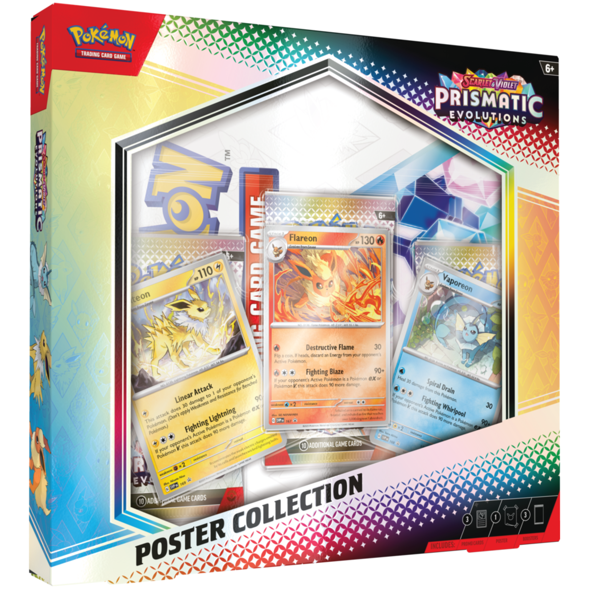 Pokemon TCG Scarlet & Violet Prismatic Evolutions Poster Collection Box